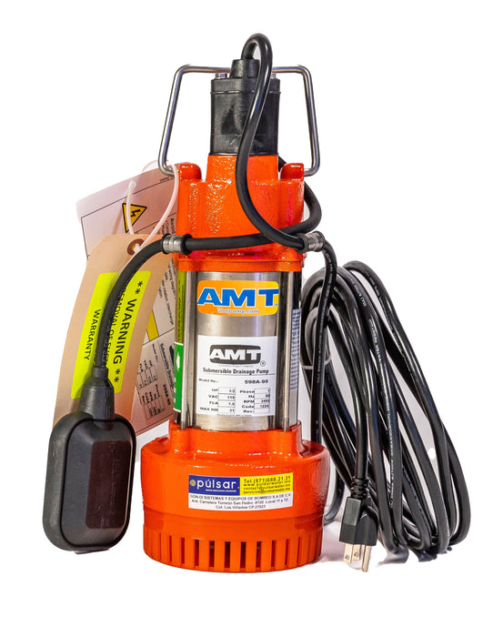 Bomba Sumergible Agua Sucia 1/2 HP 115V 1F 598A-95 AMT