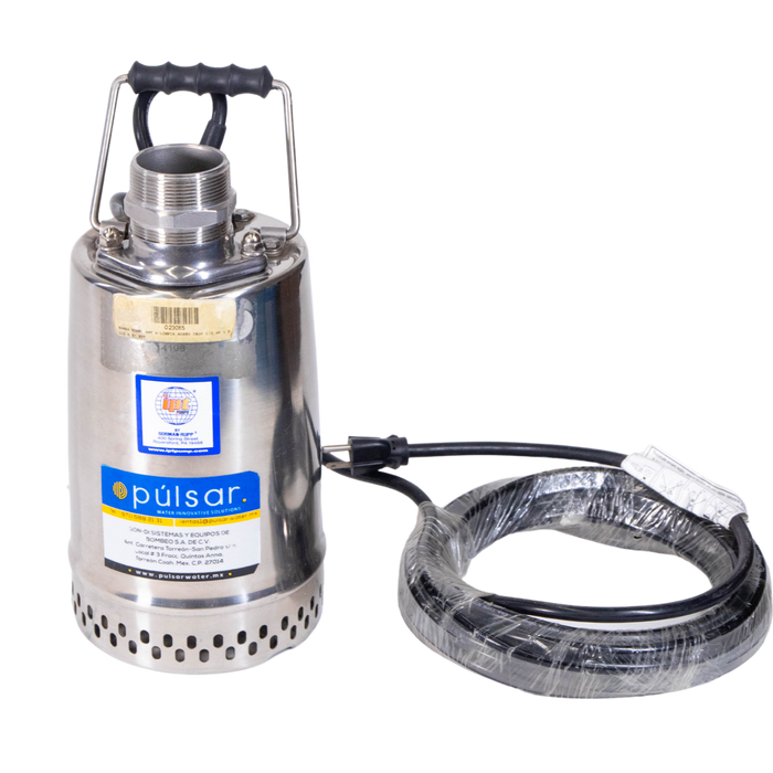 Bomba Sumergible de .5 hp 110V 1F 2XH5 AMT Acero Inox