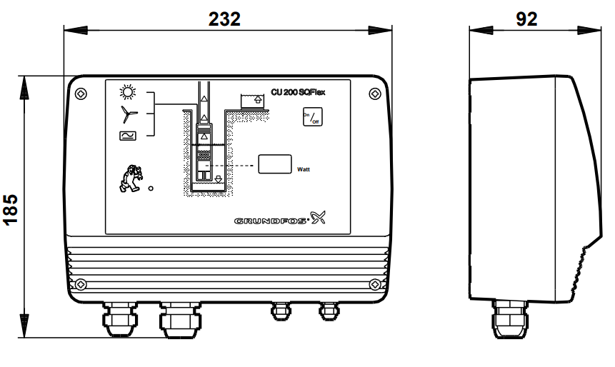 Control CU200 GRUNDFOS 96625360