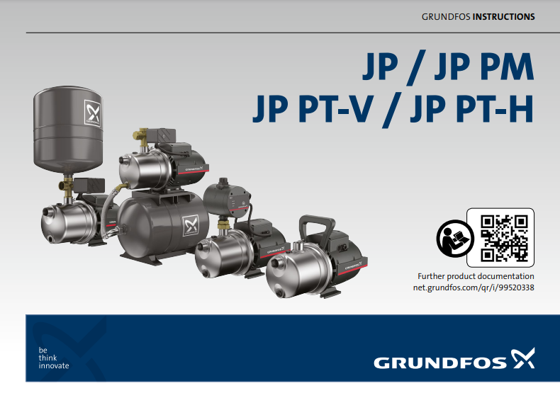 Bomba Centrifuga GRUNDFOS 1 HP 110V 1F JP4-54