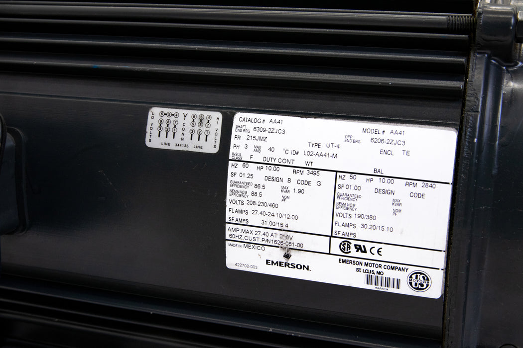 Bomba Centrífuga 10 HP Acero Inoxidable 230/460 V 3F  3"x 3" 4261-98 AMT