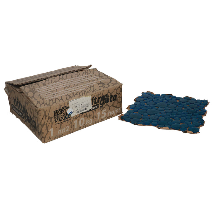 Caja de Mosaico Vitrogota Kolorines AGUAZUL PEBBLE