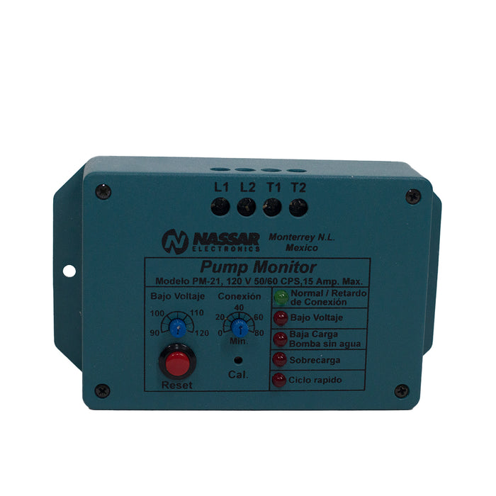 Pump Monitor Monofásico 115V 15 AMP NASSAR PM-21