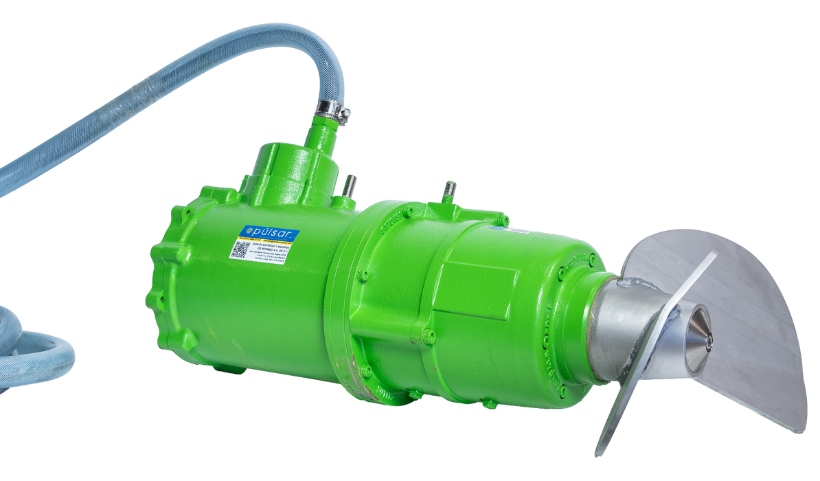Agitador Sumergible Agua Sucia BAUER MSXH 15 HP 460V PROPELA ACERO INOX