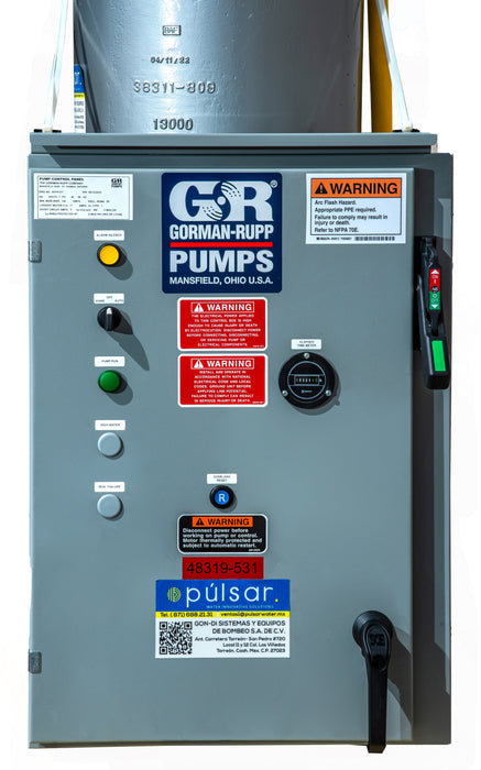 Bomba Sumergible Agua Sucia GORMAN RUPP 60 HP 3500 RPM 460V S4J1‐E60