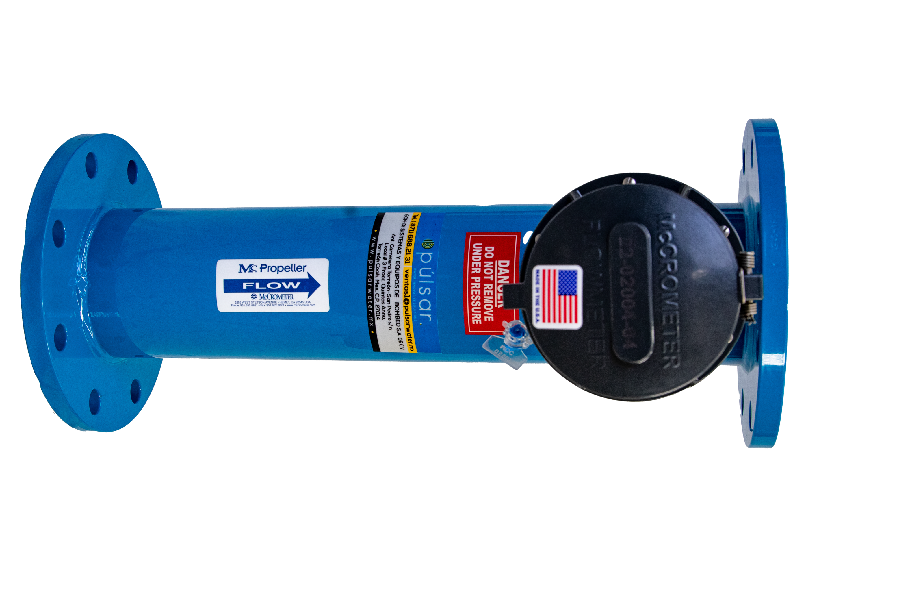 Medidor de flujo McCrometer de Propela Bridado 4