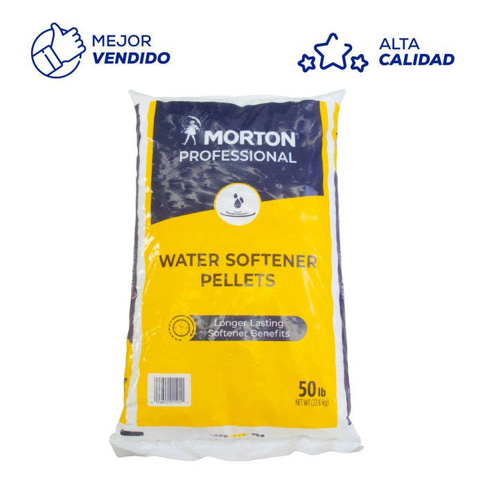 Sal para suavizador MORTON SALT 50Lb (22.5Kg) en pellet