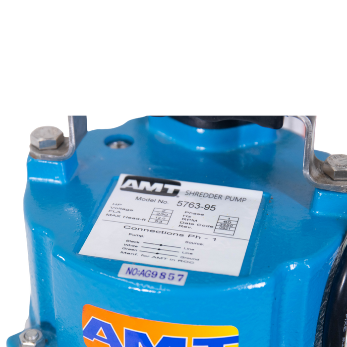 Bomba Sumergible Agua Sucia 2 HP 1F 230V TRITURADORA 3 AMT 5763 95 bomba-sumergible-agua-sucia-2-hp-1f-230v-trituradora-3-amt-5763-95